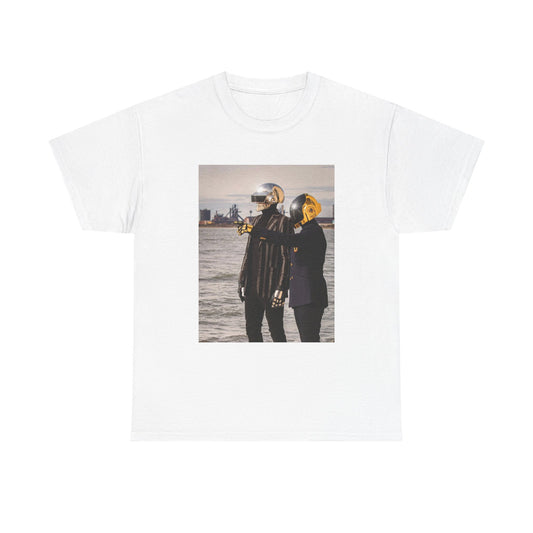 Daft Punk Tshirt Retro Band EDM Techno Tour Merch Unisex Heavy Cotton Tee