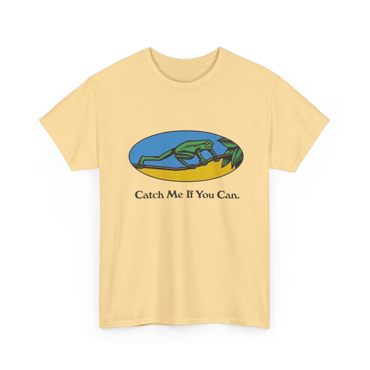 Catch Me If You Can Retro Graphic T Shirt NEW Adult Regular Heavy Cotton Tee