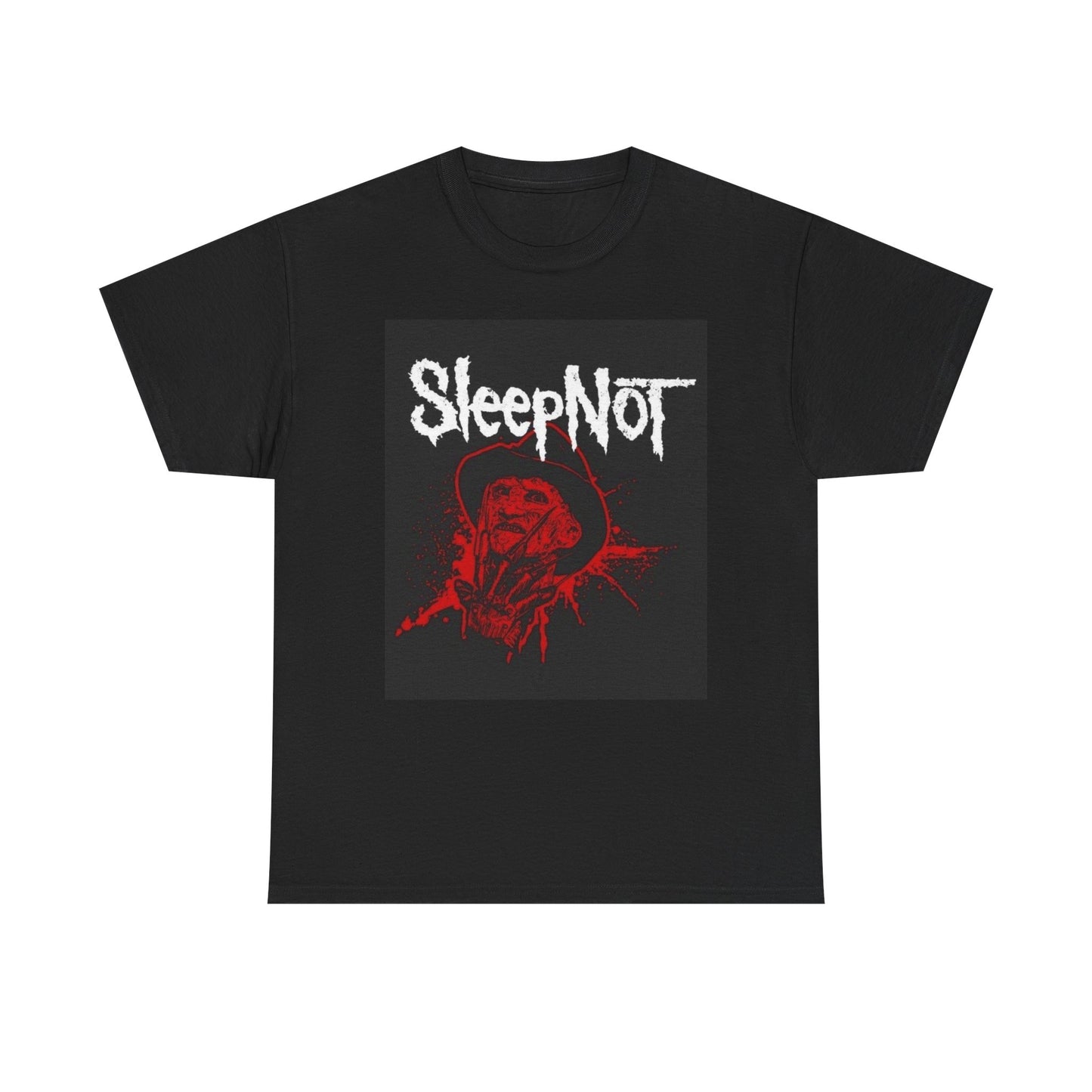 Sleep not Funny Graphic T Shirt Freddy Kruger Unisex Heavy Cotton Tee