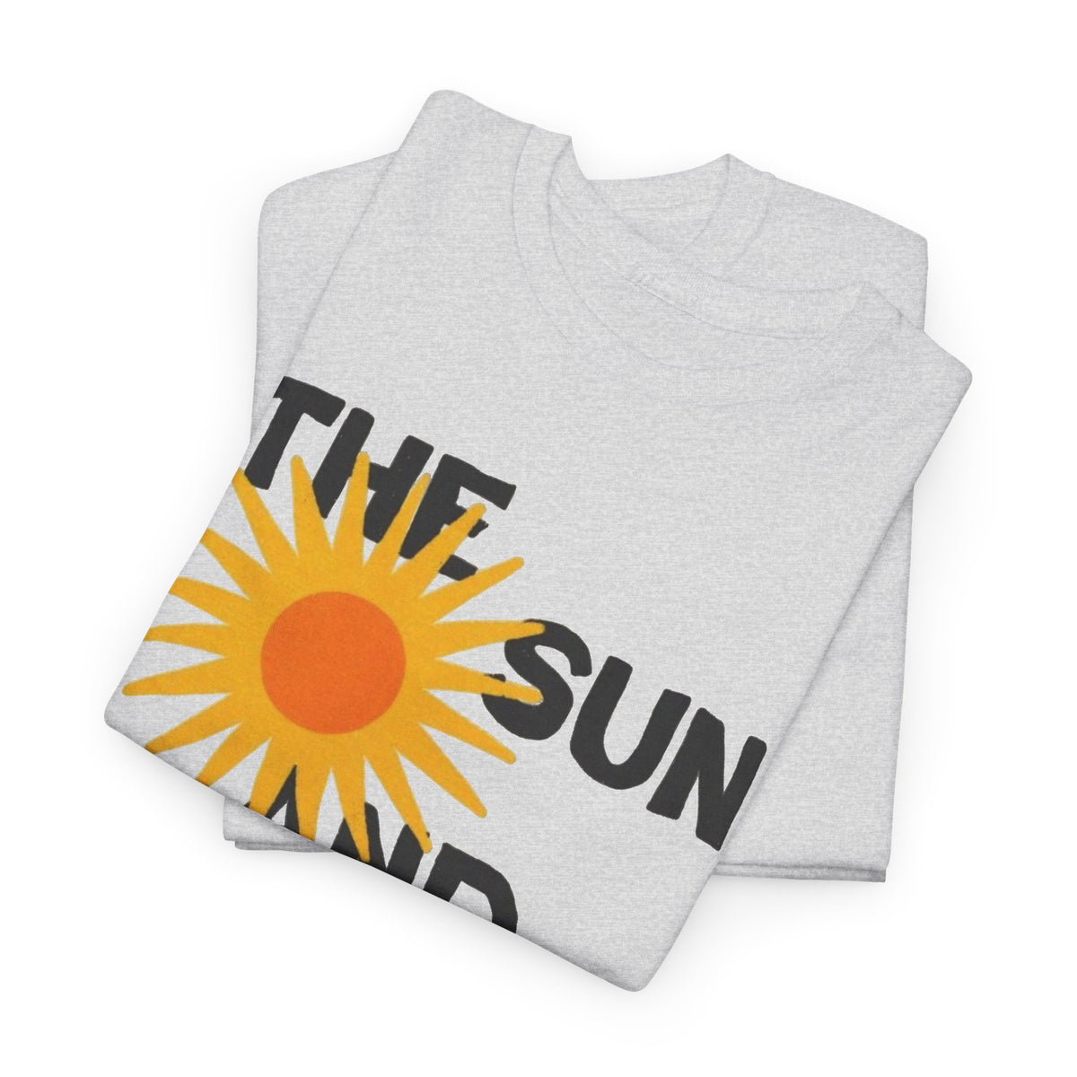 The Sun And The Sea Graphic T Shirt Retro Men's Heavy Cotton Tee