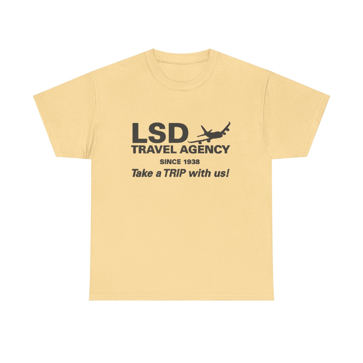 LSD Travel Agency Graphic T Shirt ADULT NEW Heavy Cotton Tee