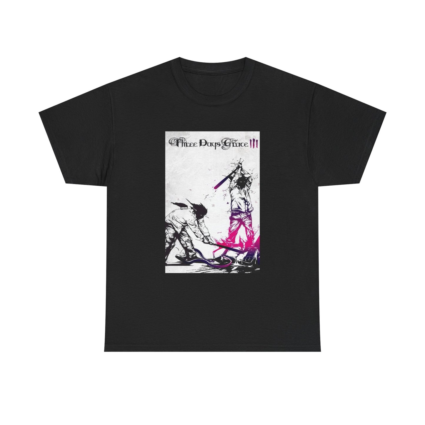 Three Days Grace Tshirt Retro Merch Album Cover Rock Unisex Heavy Cotton Tee 4