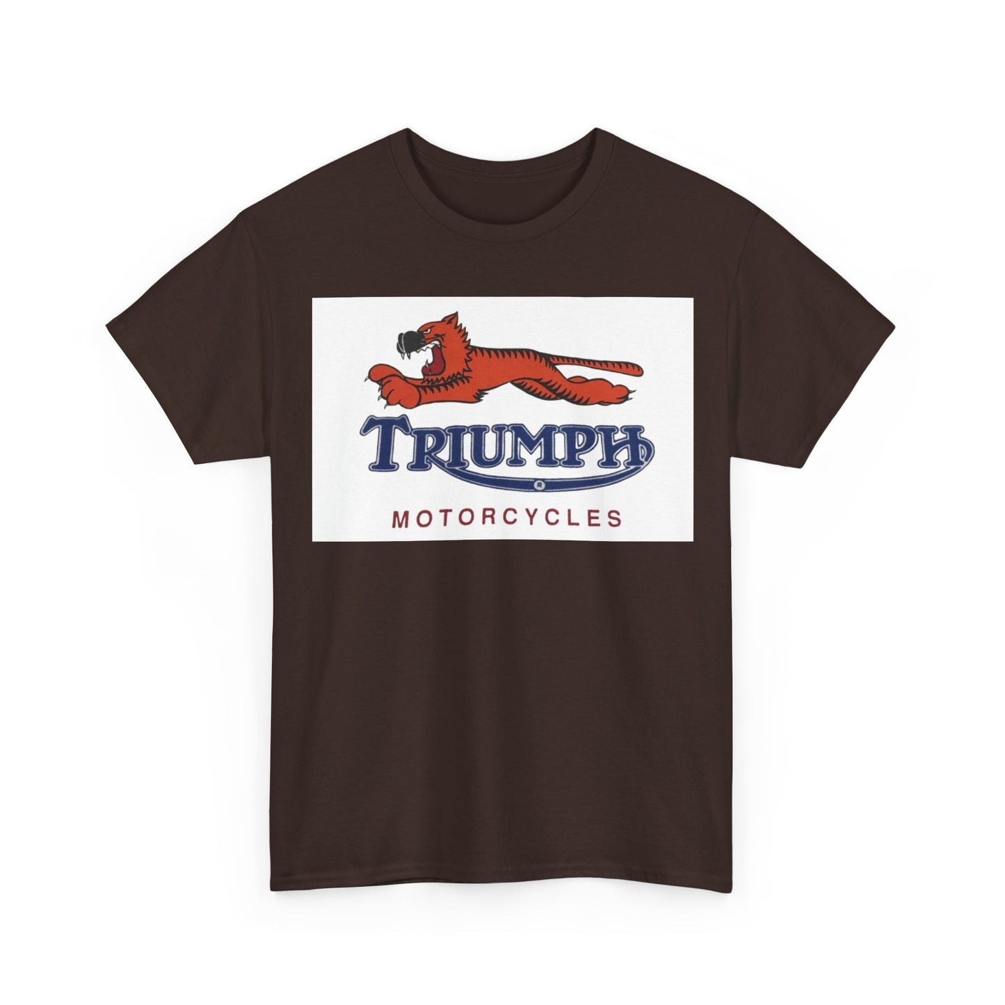 Triumph T-shirt vintage motorcycles nostalgia Tiger Unisex Heavy Cotton Tee