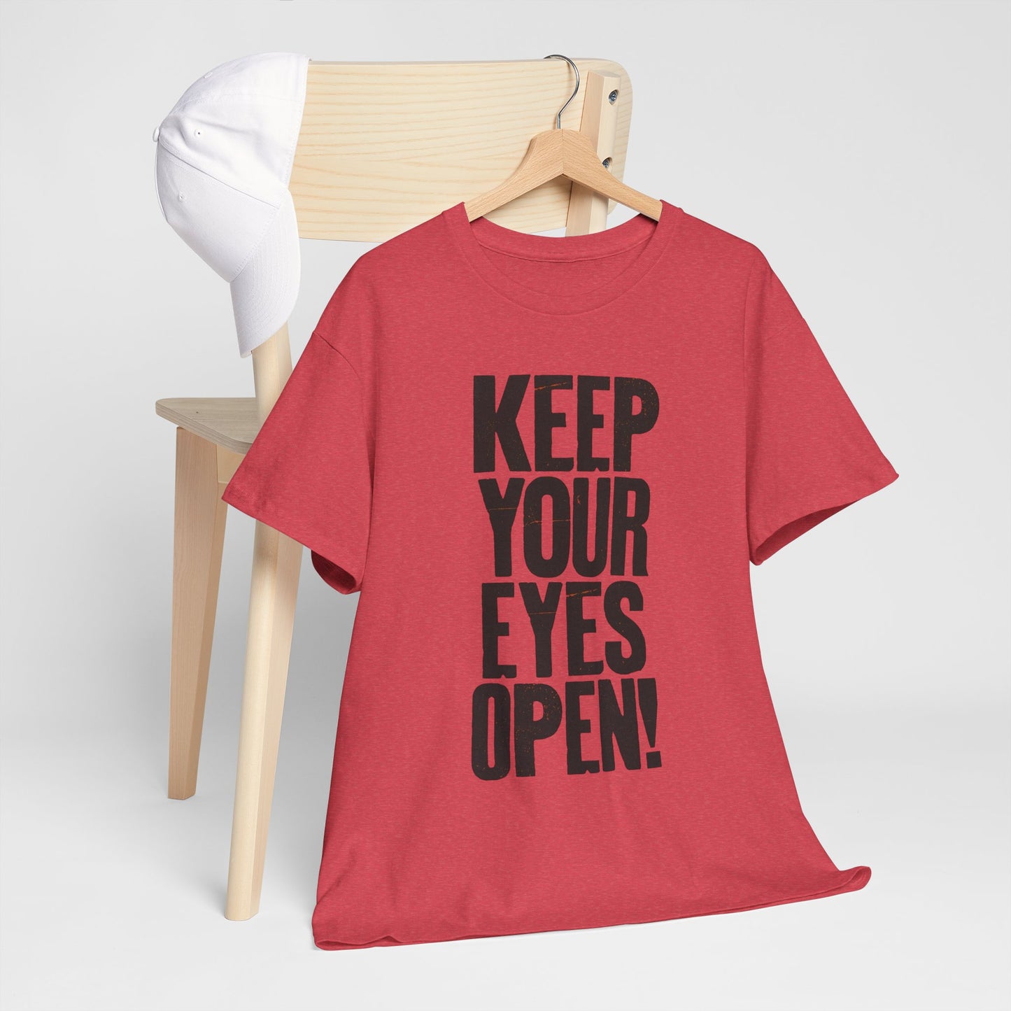 Keep Your Eyes Open Graphic T Shirt Unisex Heavy Cotton Tee