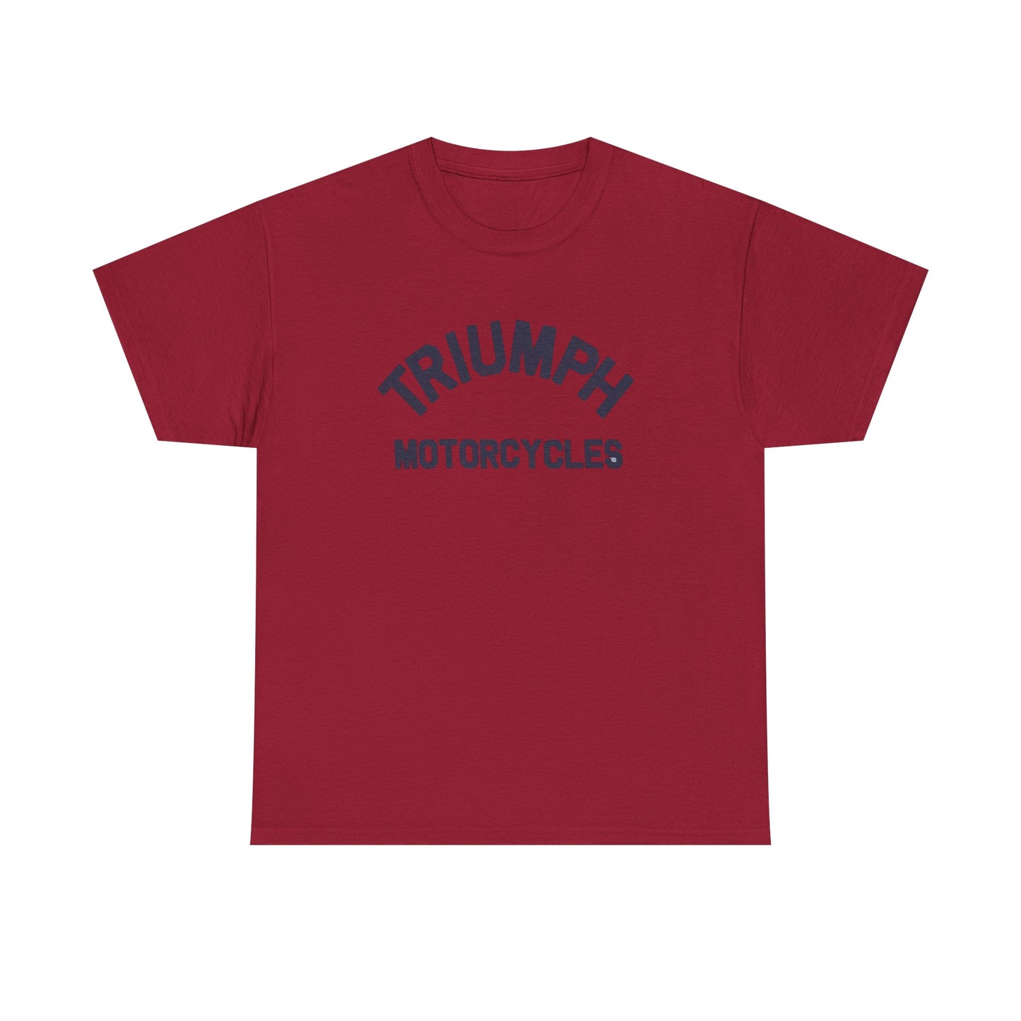 Triumph Motorcycles Tshirt Vintage Logo Classic Fit Unisex Heavy Cotton Tee