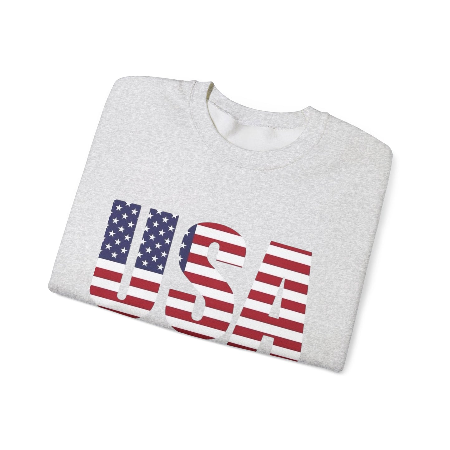 USA American Flag Retro Sweater NEW Unisex Heavy Blend™ Crewneck Sweatshirt