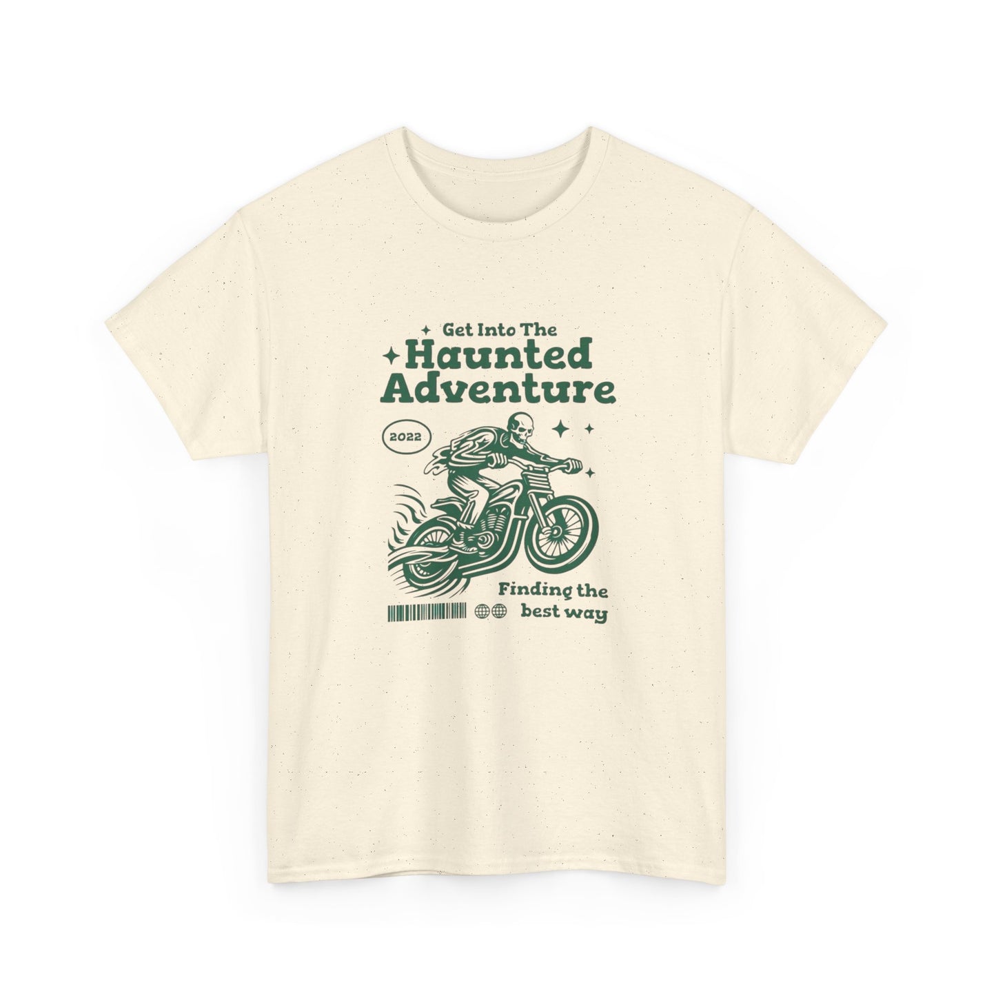 Haunted Adventure Graphic T Shirt Unisex Heavy Cotton Tee New Gift