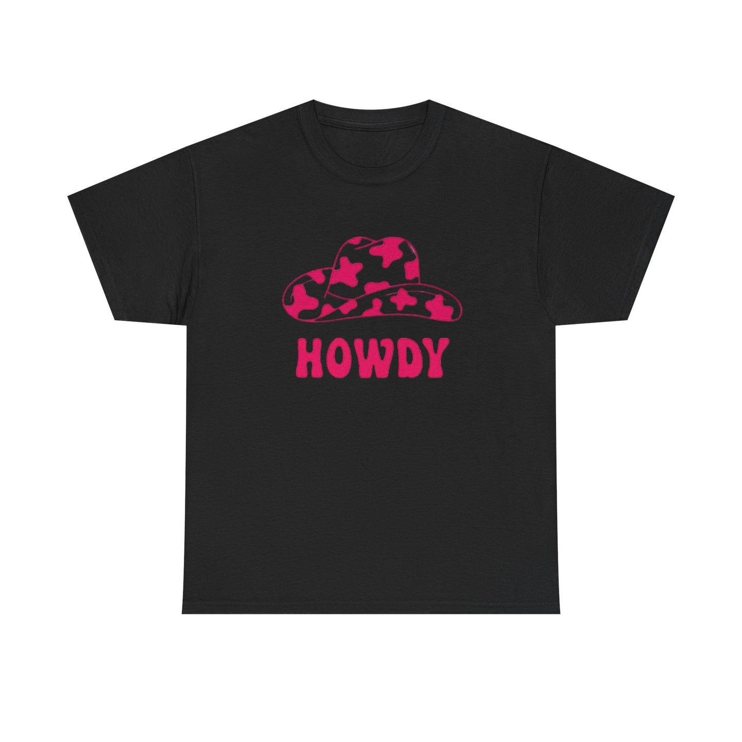 Cowgirl howdy vintage pink womens Texas cowboy Unisex Heavy Cotton Tee