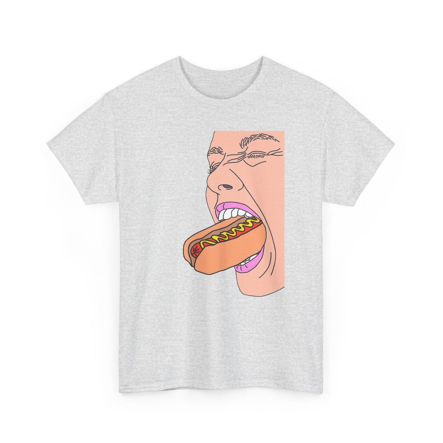 Funny Hot Dog Glizzy T Shirt Unisex Heavy Cotton Tee