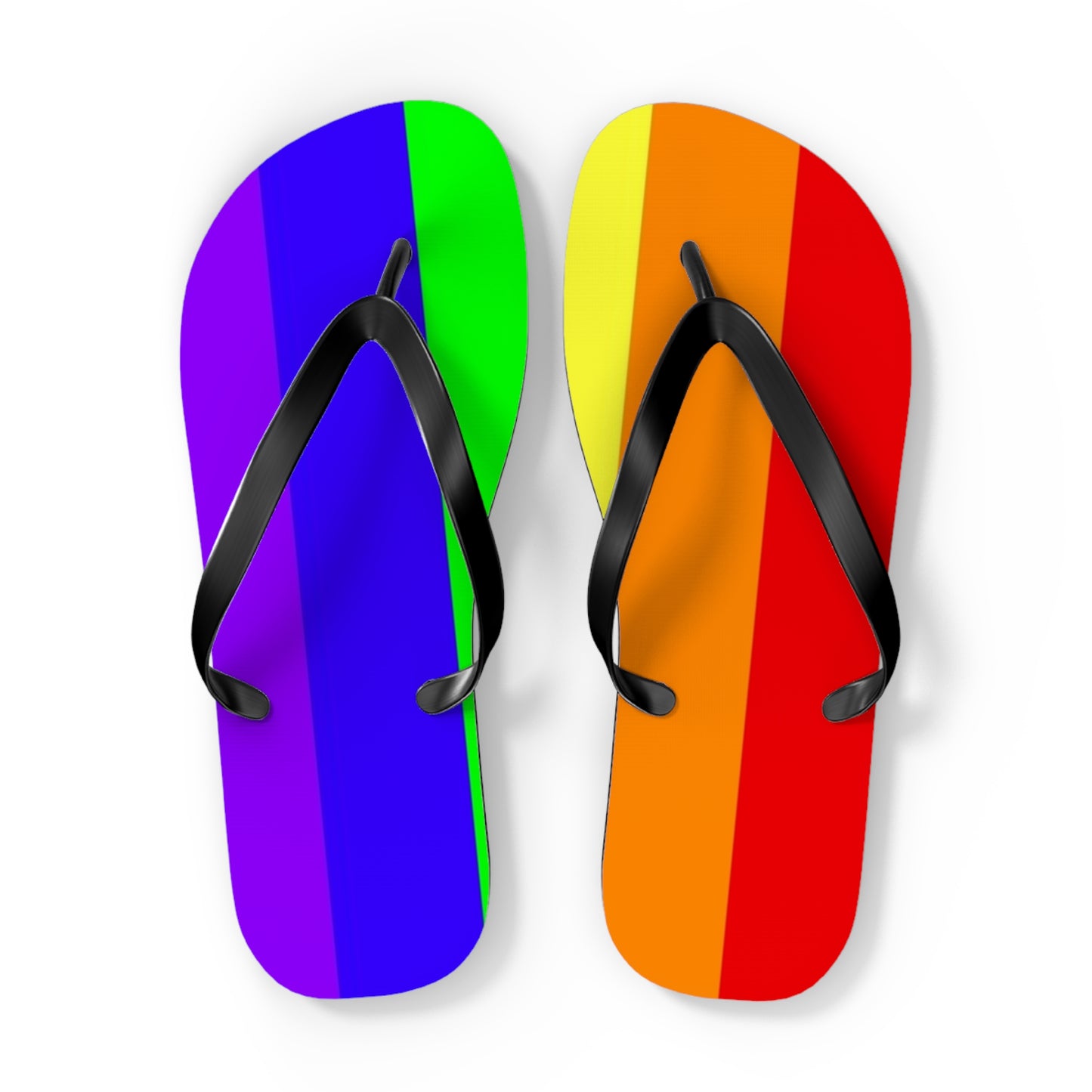 Summer Rainbow Flip Flops, Sandals Slides, Summer Footwear, Brand New