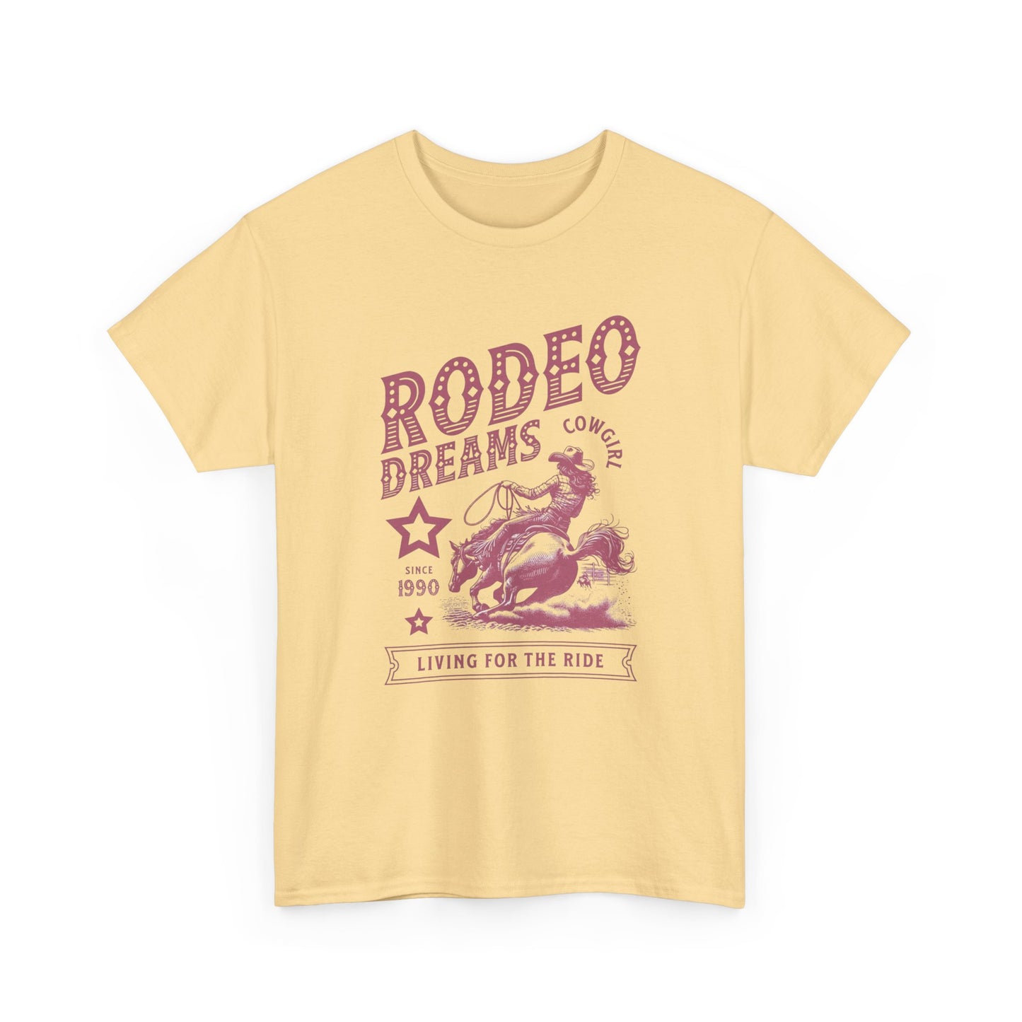 Cowgirl Rodeo Dreams Graphic T Shirt Unisex Heavy Cotton Tee