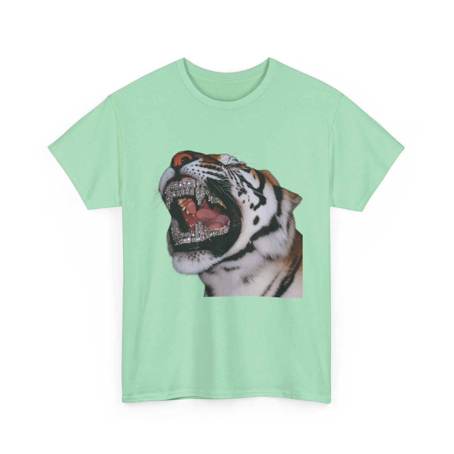 Bling Tiger Graphic T Shirt NEW Adult Unisex Heavy Cotton Tee