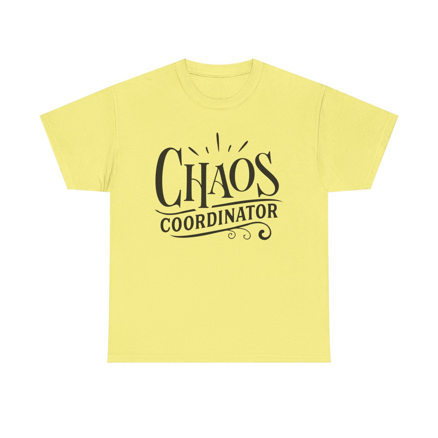 Chaos Coordinator Funny Graphic T Shirt Unisex Heavy Cotton Tee