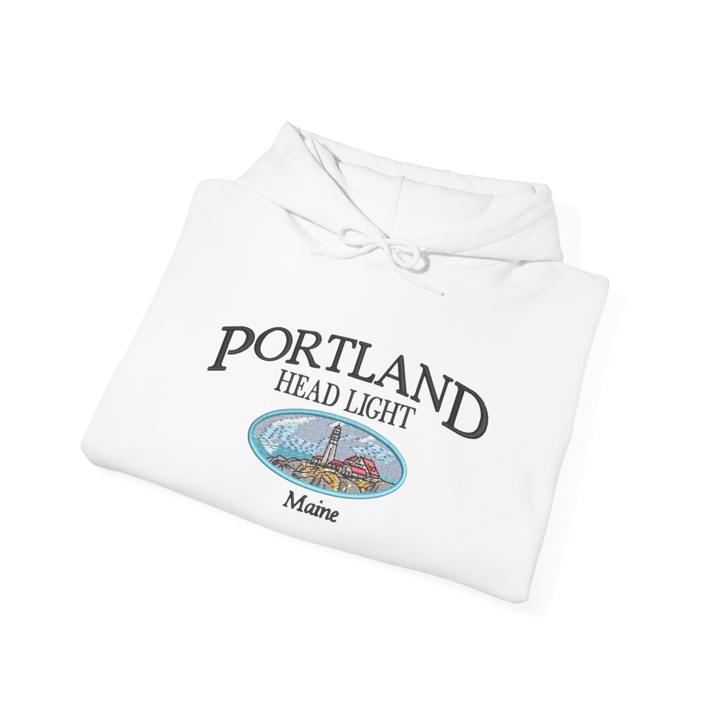 Portland Maine Graphic Hoodie Heavy Blend Sweatshirt NEW