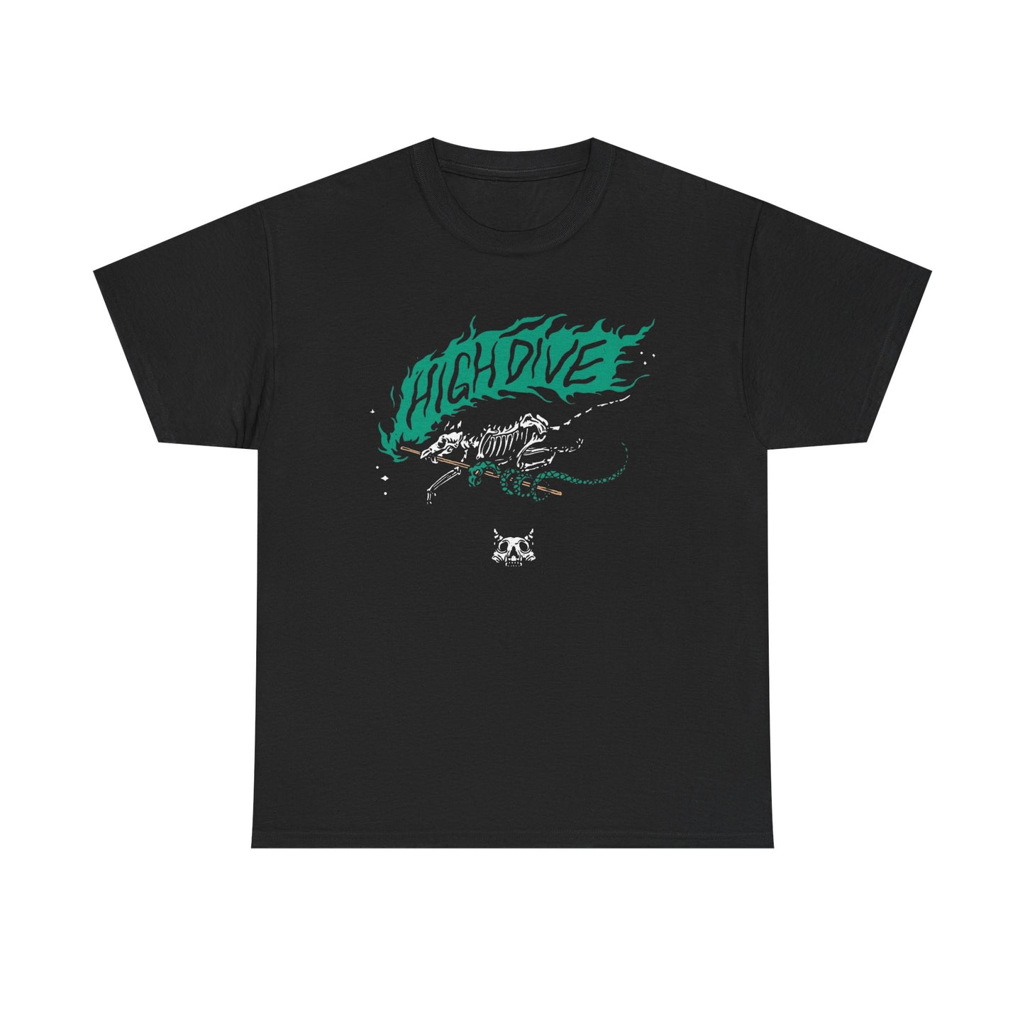 High dive Skeleton Graphic T-Shirt Unisex Heavy Cotton Tee