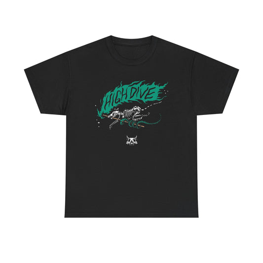 High dive Skeleton Graphic T-Shirt Unisex Heavy Cotton Tee