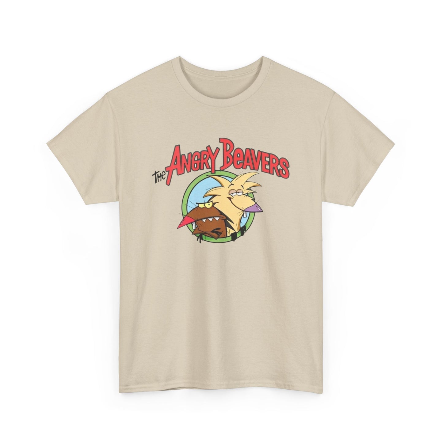 The Angry Beavers 90s Vintage Graphic T-Shirt Unisex Heavy Cotton Tee Gift NEW