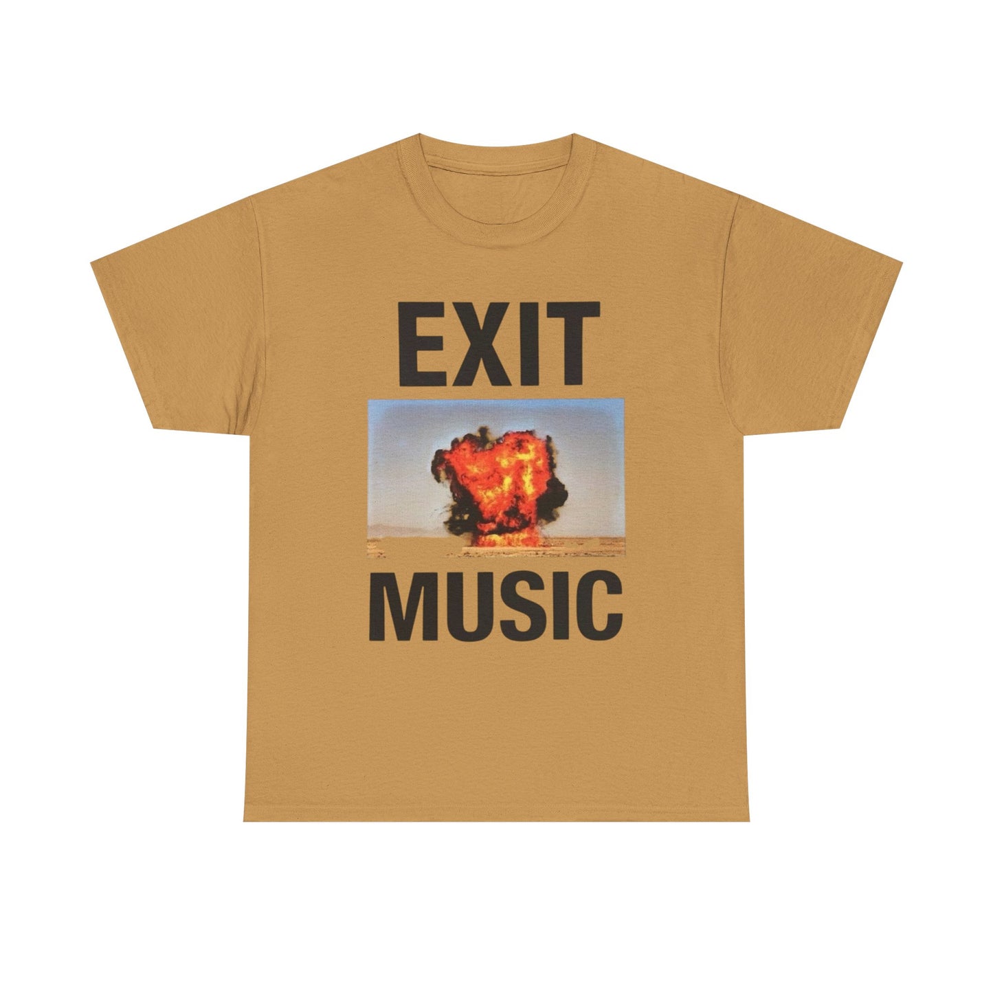 Exit Music Graphic T Shirt Unisex Heavy Cotton Tee Gift New