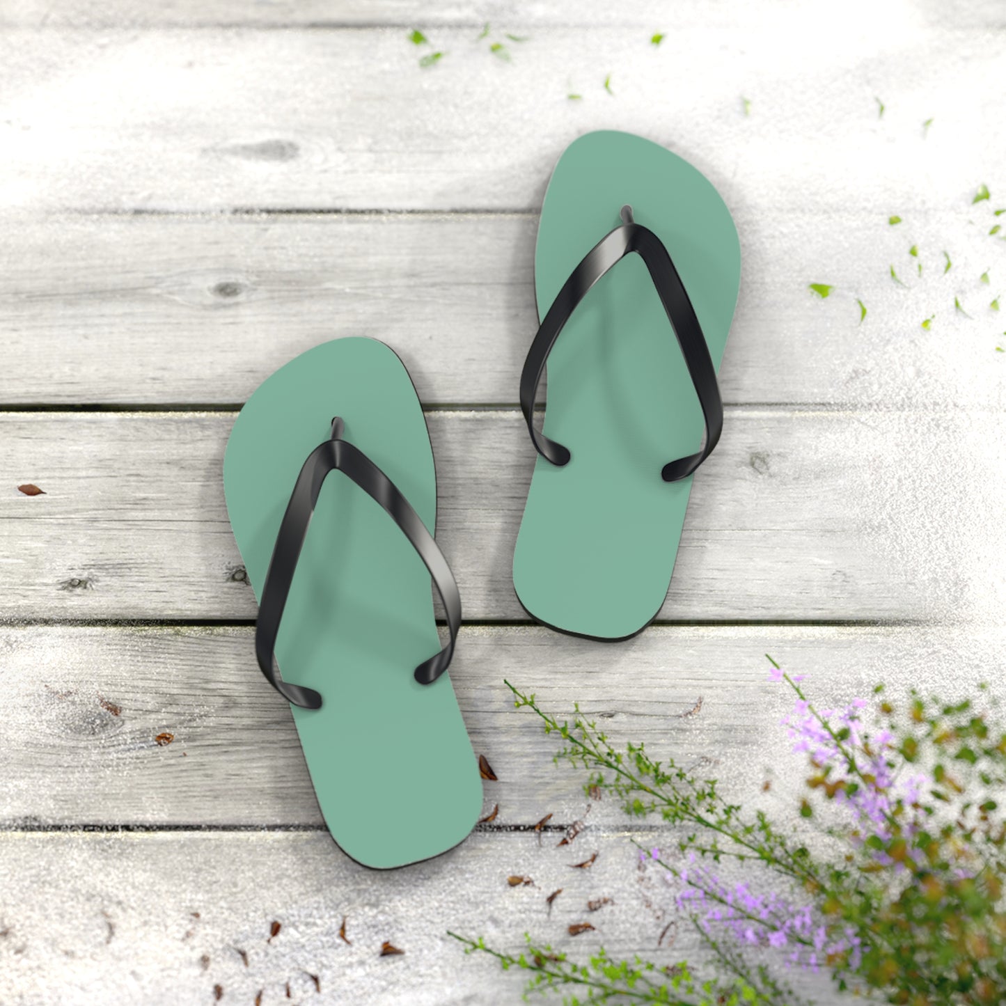 Mint Green Flip Flops, Sandals Slides, Summer Footwear, Brand New