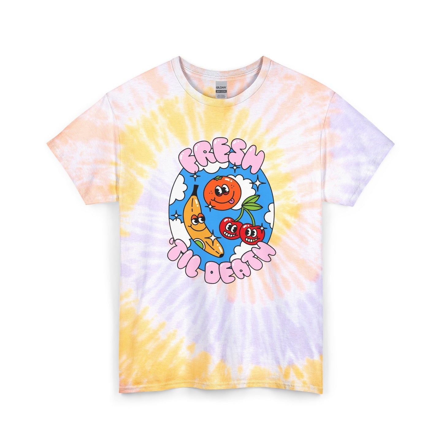 Fresh Till Death Graphic T Shirt Unisex Tie Dye Cotton Tee Gift