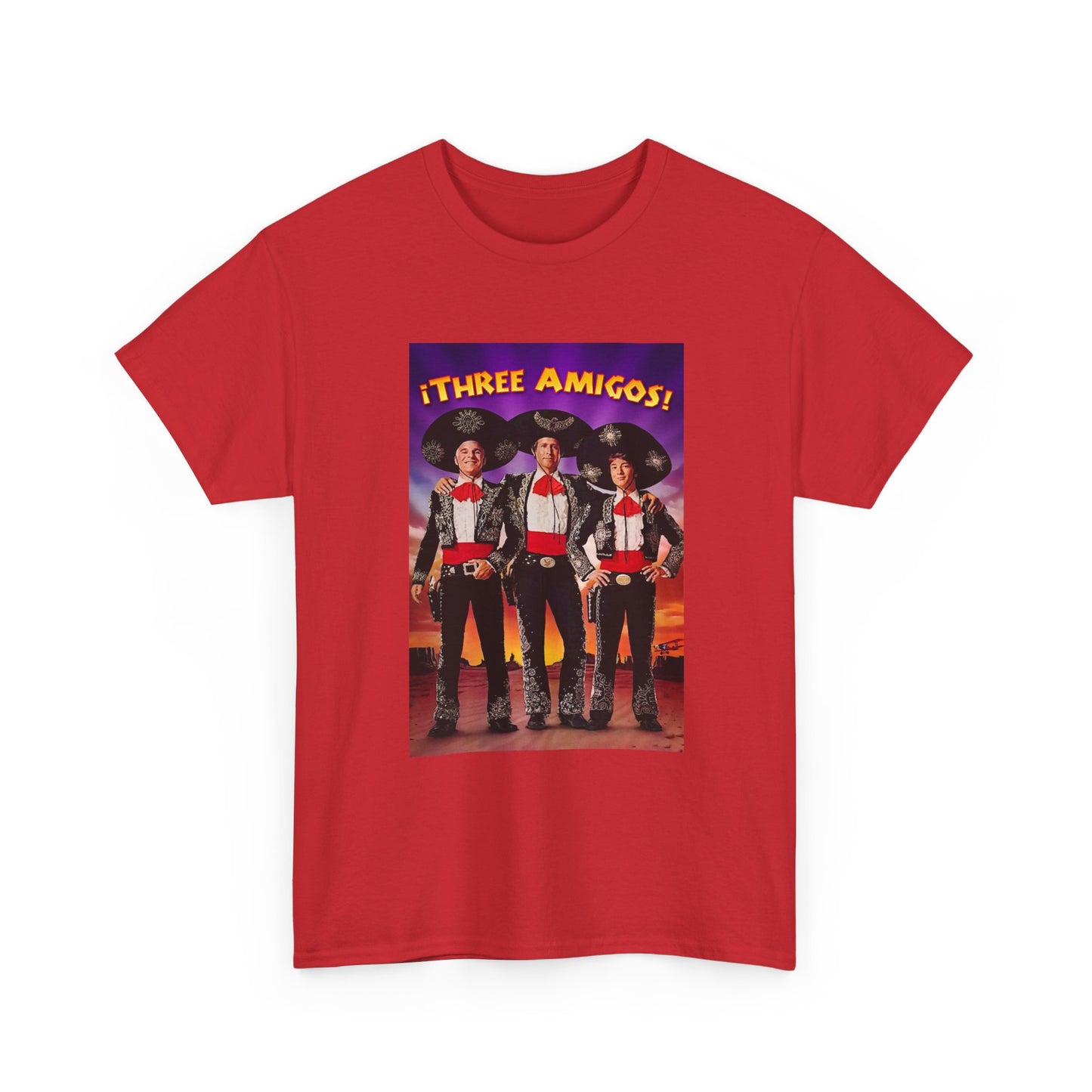 Three Amigos Tshirt Steve Martin Graphic Vintage Comedy Unisex Heavy Cotton Tee