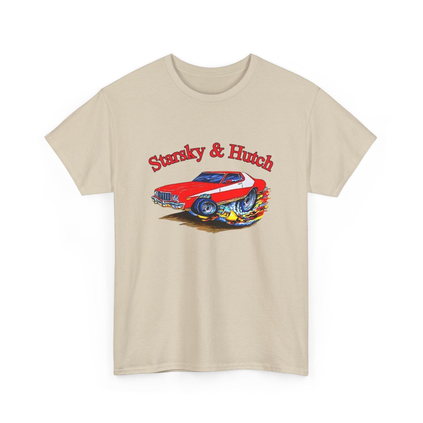 Starsky And Hutch Funny Vintage Graphic T Shirt Unisex Heavy Cotton Tee