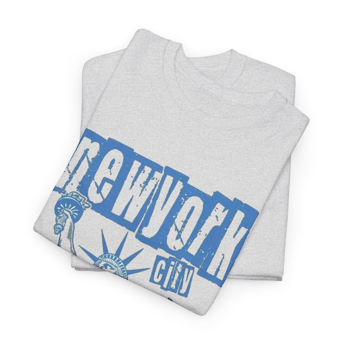 New York Retro Classic Graphic T Shirt Men's Liberty  Heavy Cotton Tee