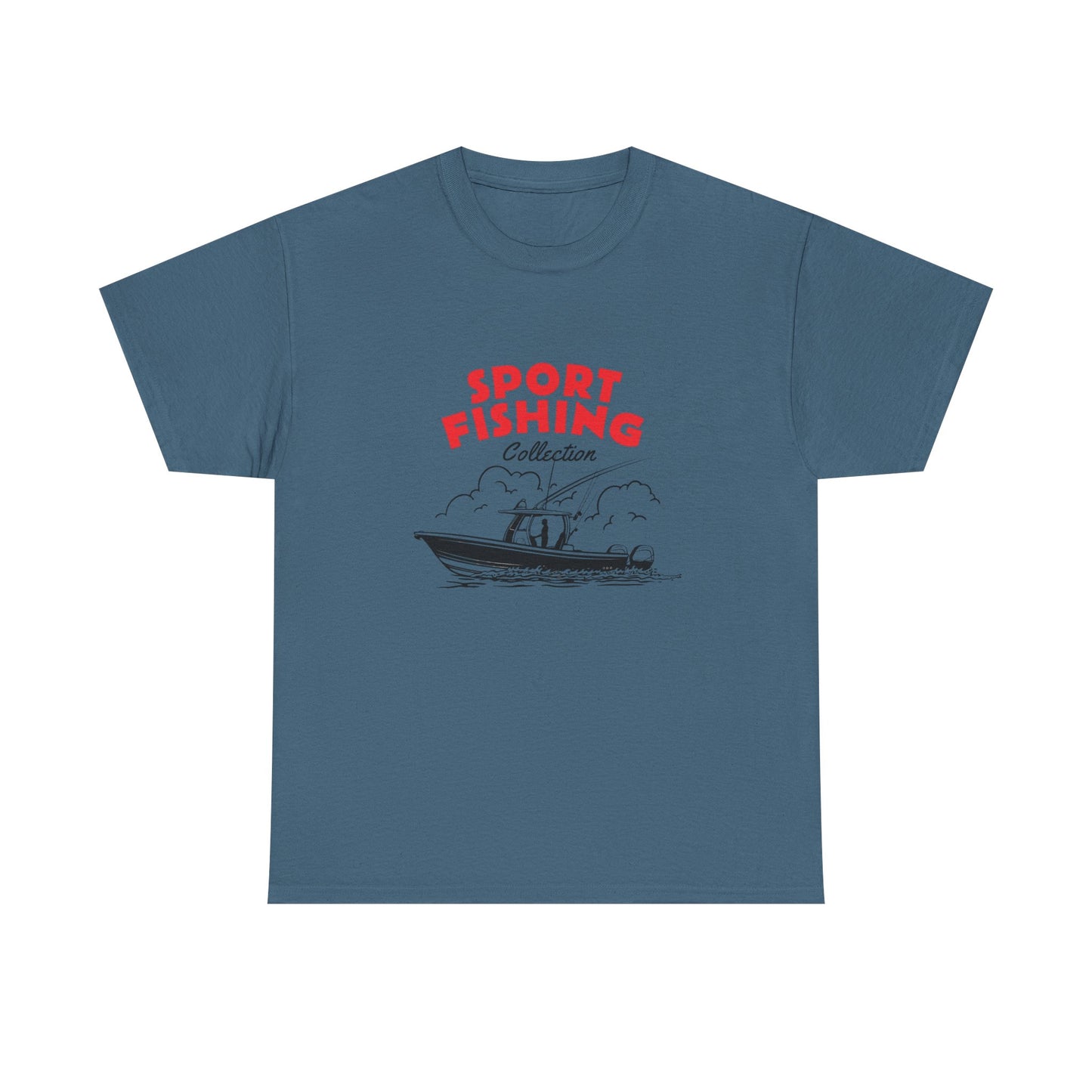 Sport Fishing Graphic T Shirt Unisex Heavy Cotton Tee