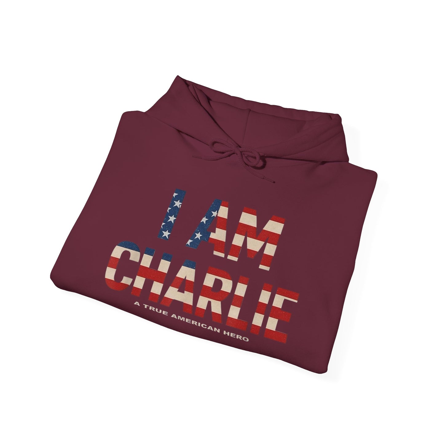 I Am Charlie Kirk Graphic Hoodie Unisex Heavy Blend™ Hooded Sweatshirt Freedom