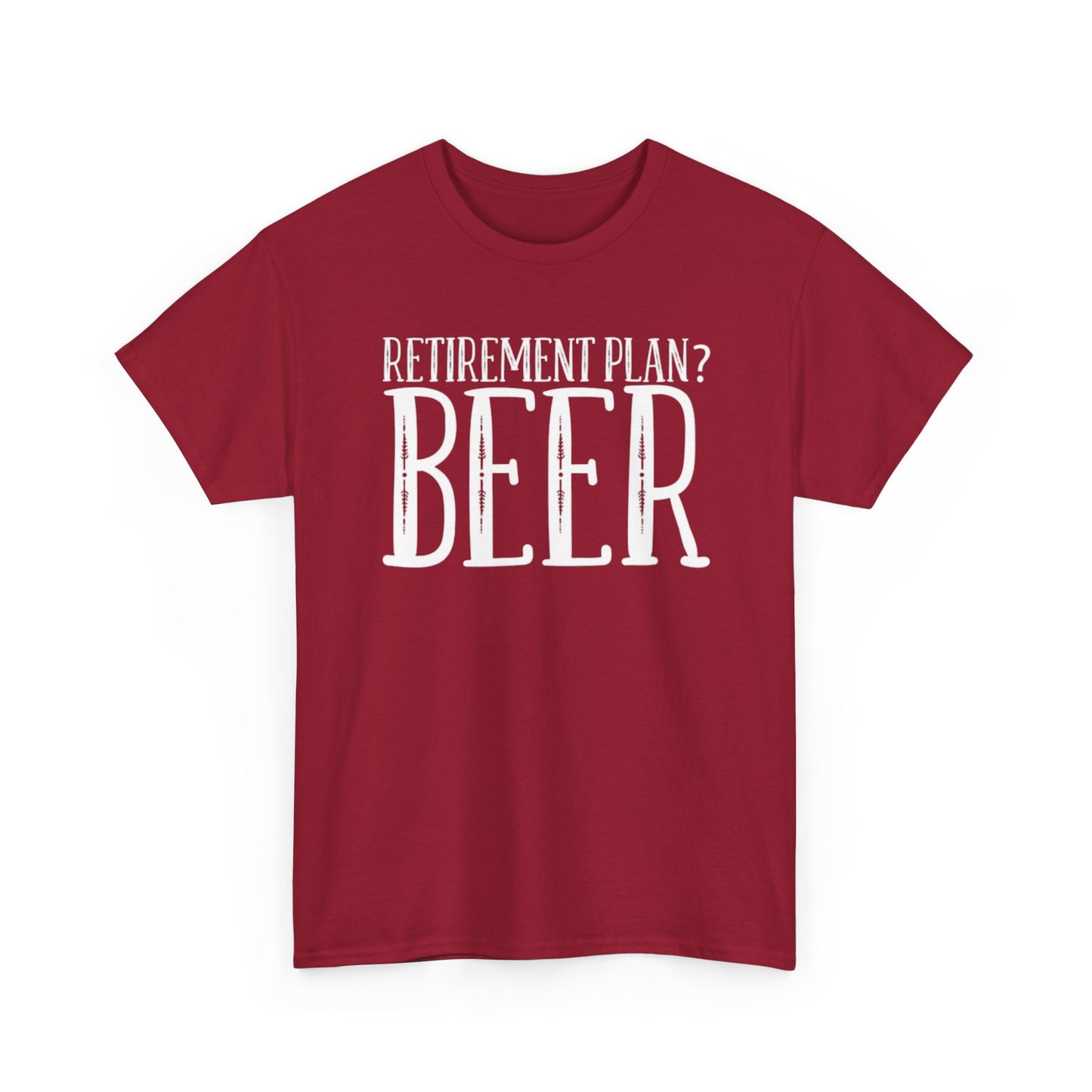 Retirement Plan Beer T Shirt Funny Graphic Cold Beer Retro Jokes Unisex