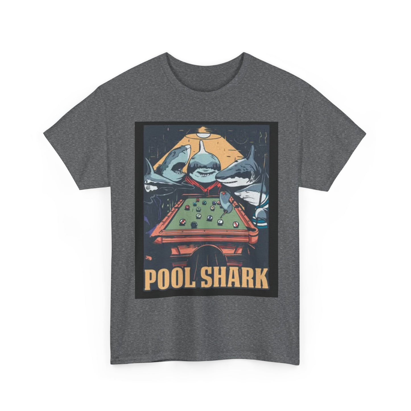 Pool Shark T Shirt Retro Funny Graphic T Vintage Pool Hall Rogan Unisex