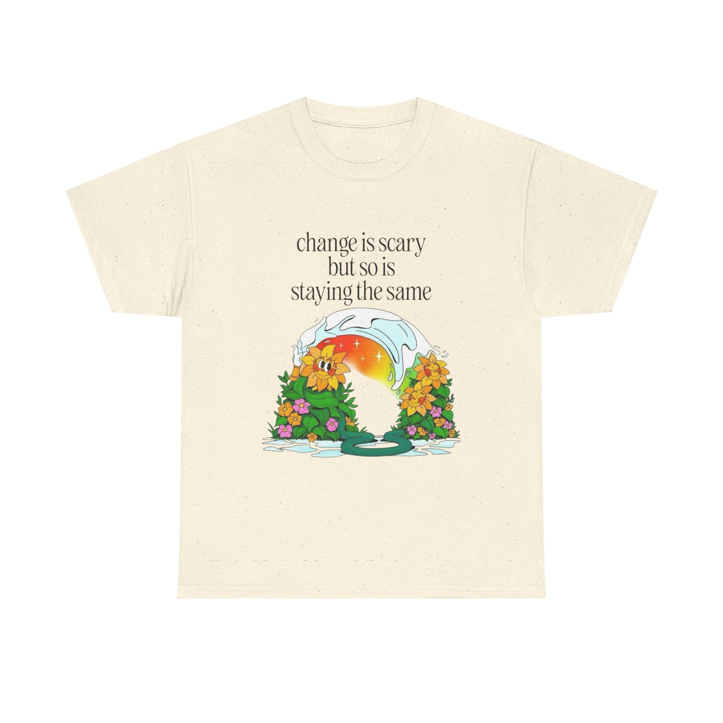 Change Is Scary T-Shirt NEW Gift Unisex Heavy Cotton Tee