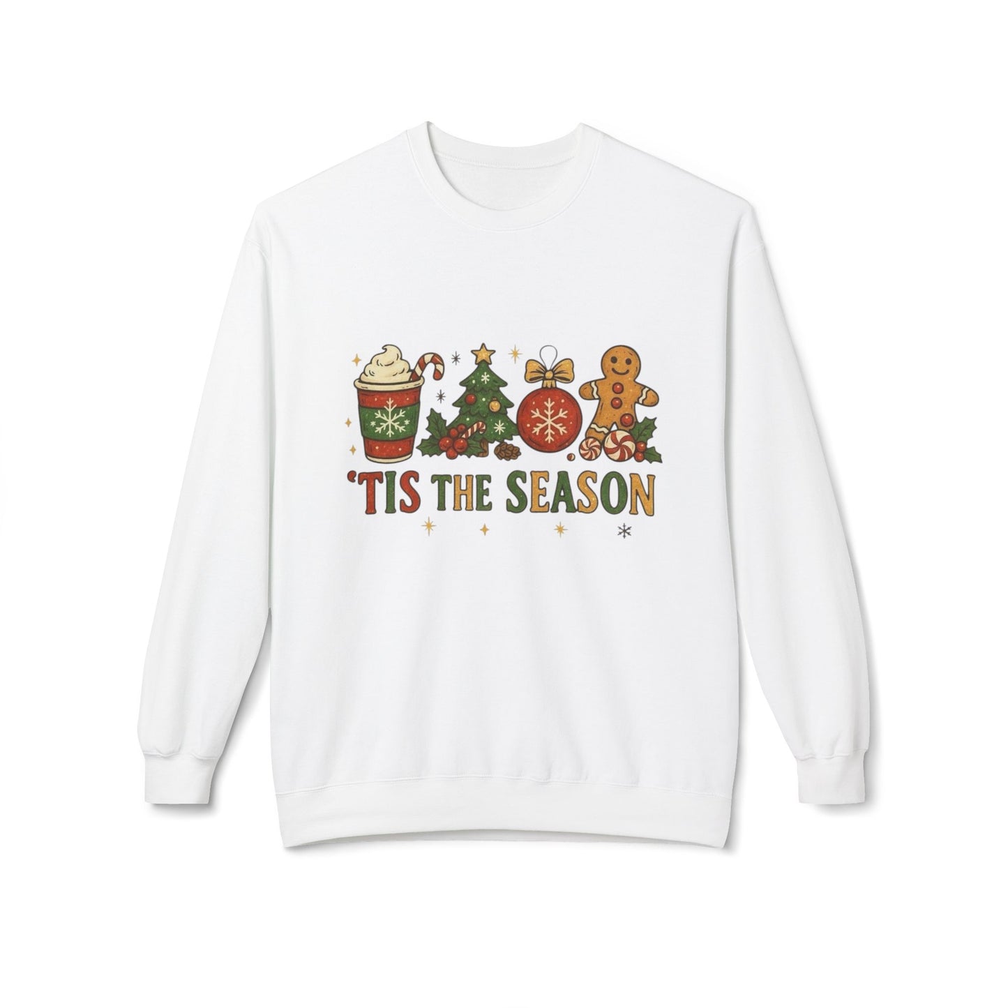 Tis The Season Christmas Sweater Holiday's NEW Unisex Fleece Crewneck Sweatshirt