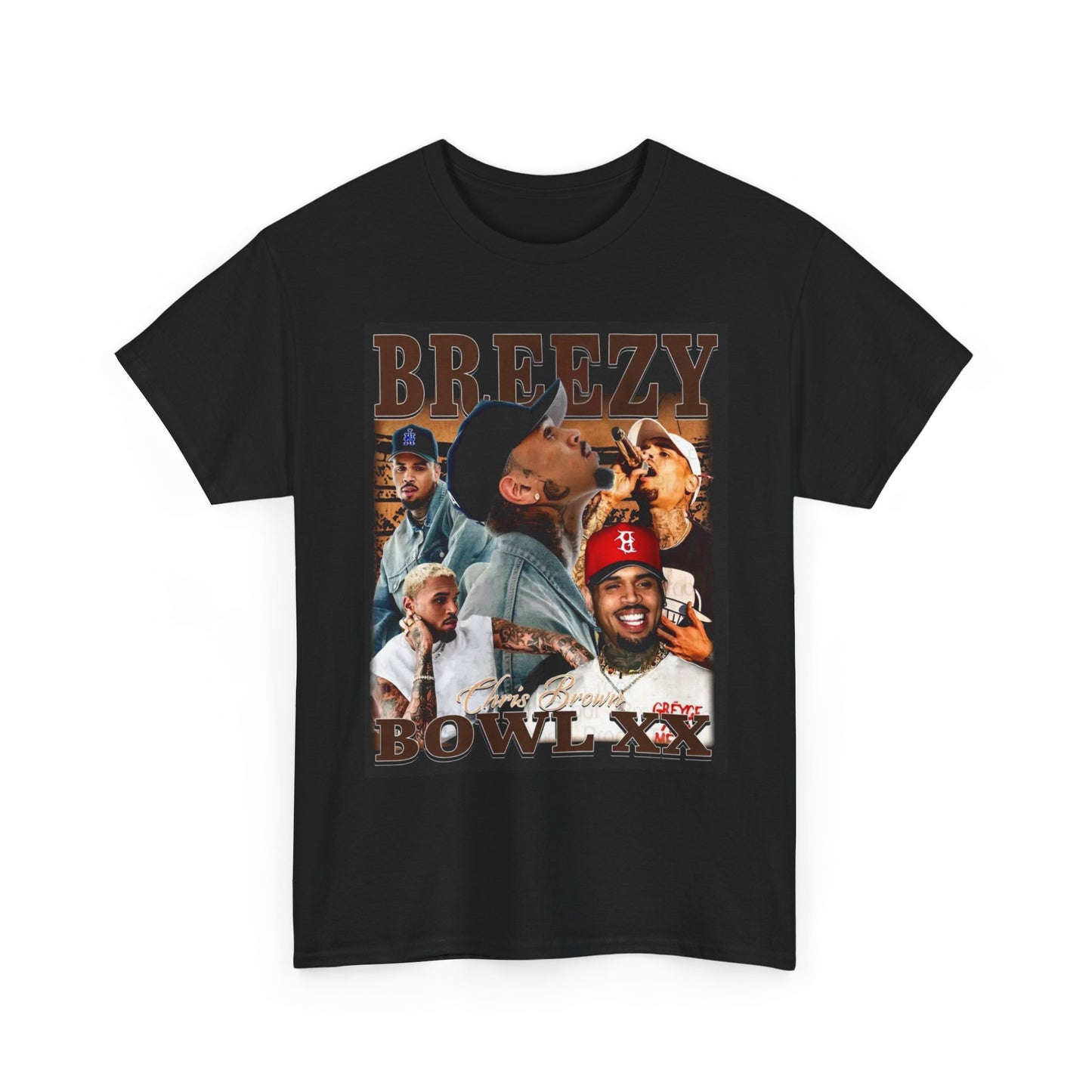 Chris Brown Graphic T Shirt Vintage Pop Retro Breezy Unisex Heavy Cotton Tee