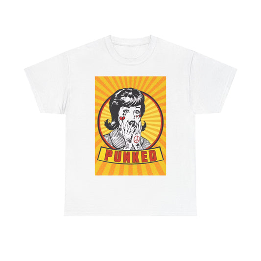 Punked Tshirt Funny Graphic Tattoos 50s Retro Gift Unisex Heavy Cotton Tee