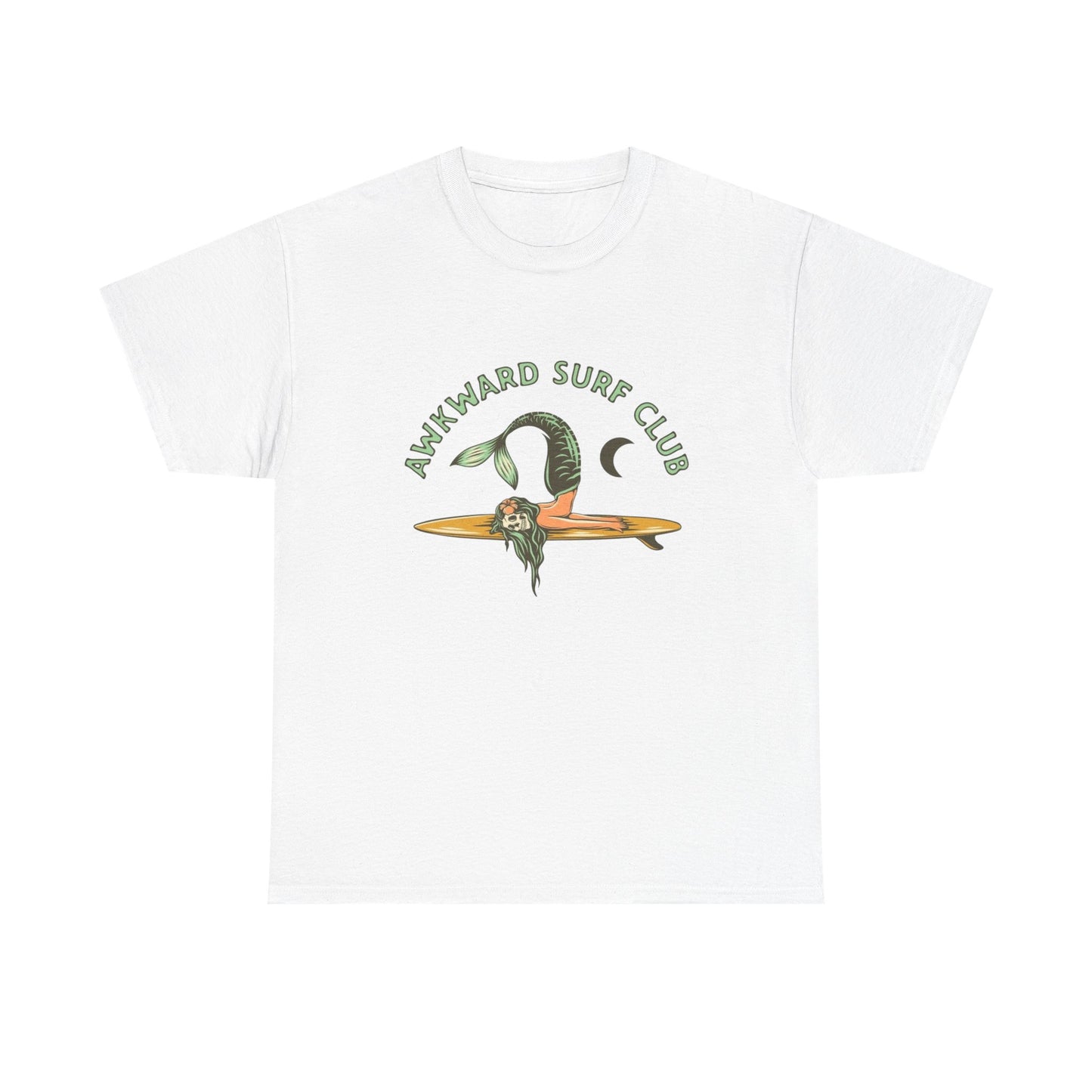 Awkward Surf Club Graphic T Shirt NEW Adult Regular Heavy Cotton Tee