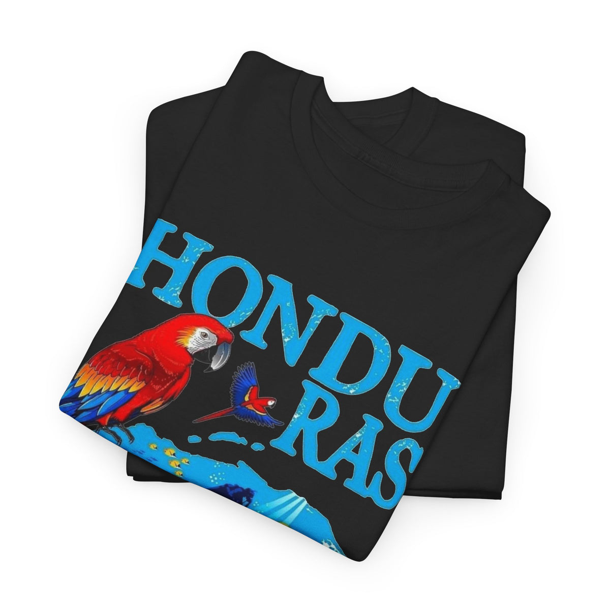 Honduras Graphic T Shirt Men's Retro Tropical Birds Heavy Cotton Tee