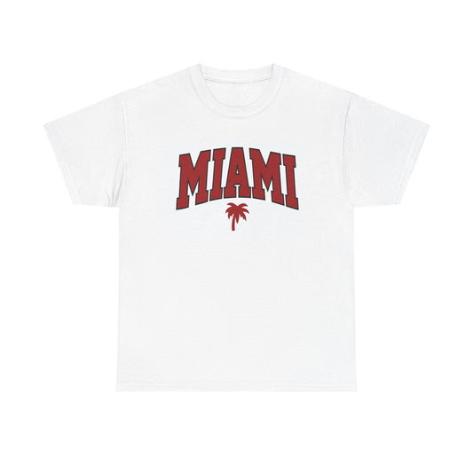 Miami Graphic T Shirt Vintage Retro Apparel Heavy Cotton Tee