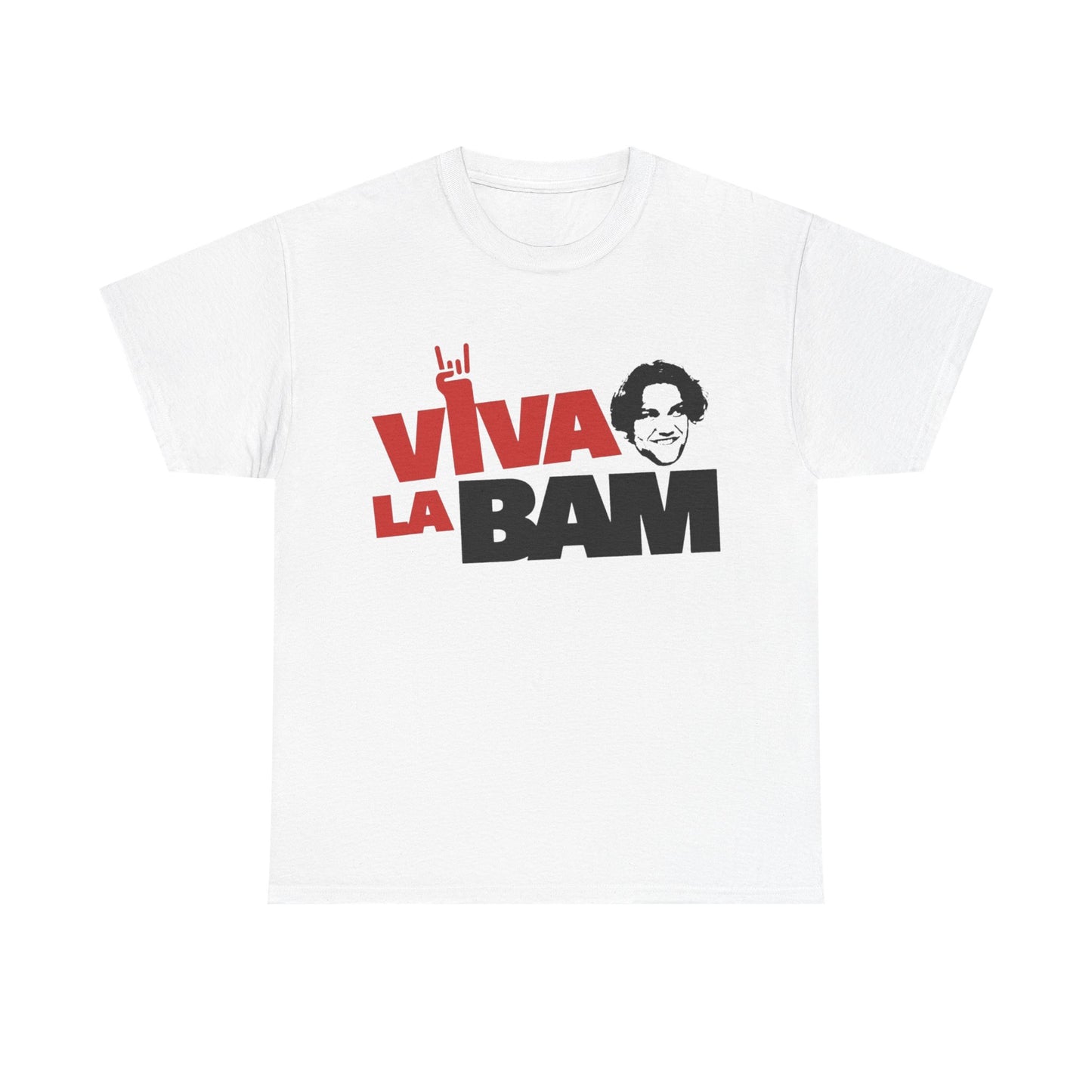 Viva La Bam Tshirt Bam Margera Skateboarding Unisex Heavy Cotton Tee
