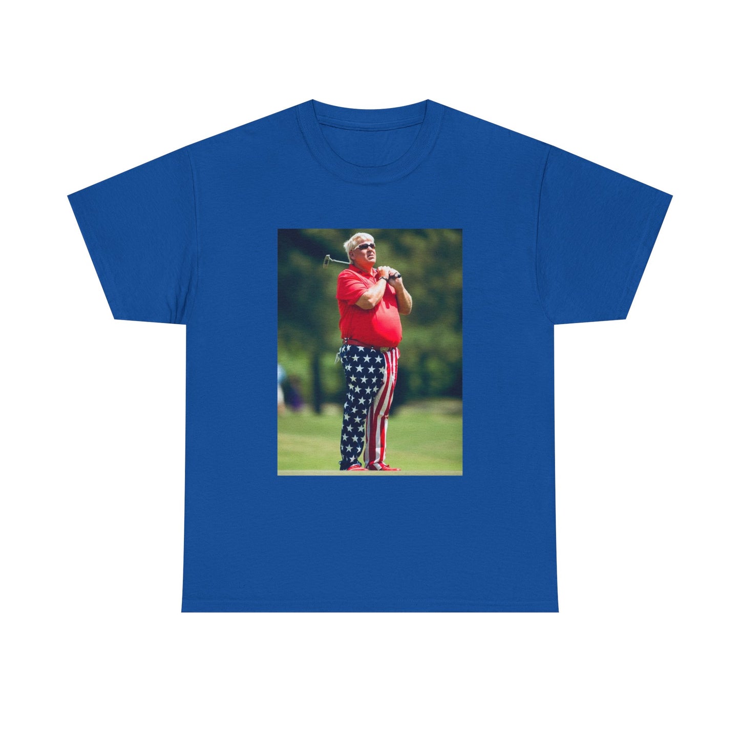 John Daly Tshirt Golf American Flag Masters Tiger woods Unisex Heavy Cotton Tee