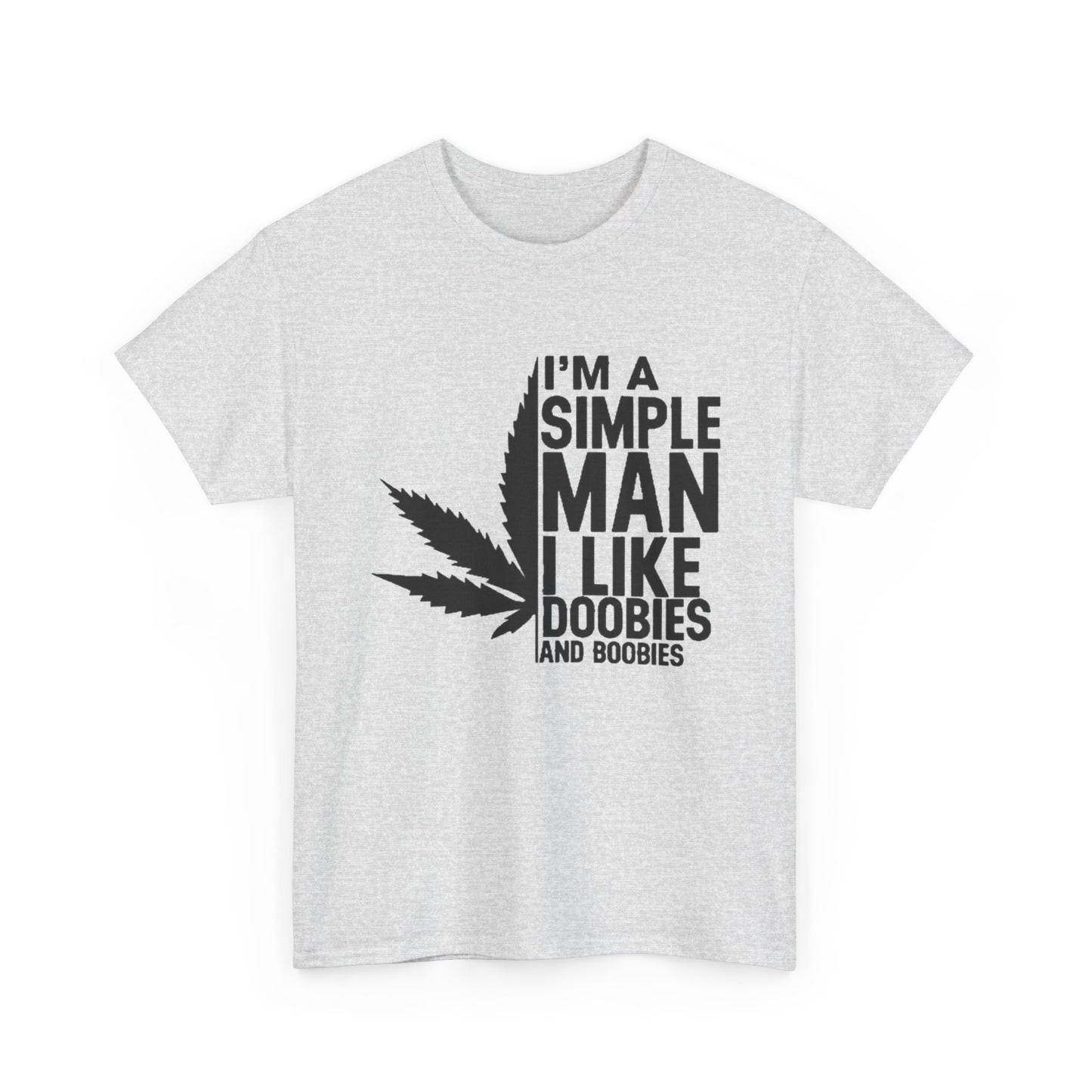 Doobies And Boobies Funny Weed T-Shirt Unisex Heavy Cotton Tee Gift New