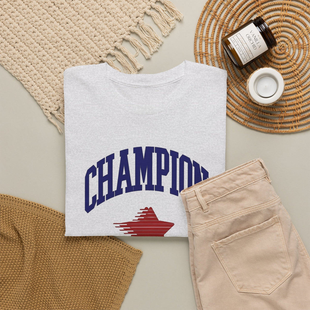 Champion Christ Always Wins Graphic T Shirt Men's Jesus Heavy Cotton Tee
