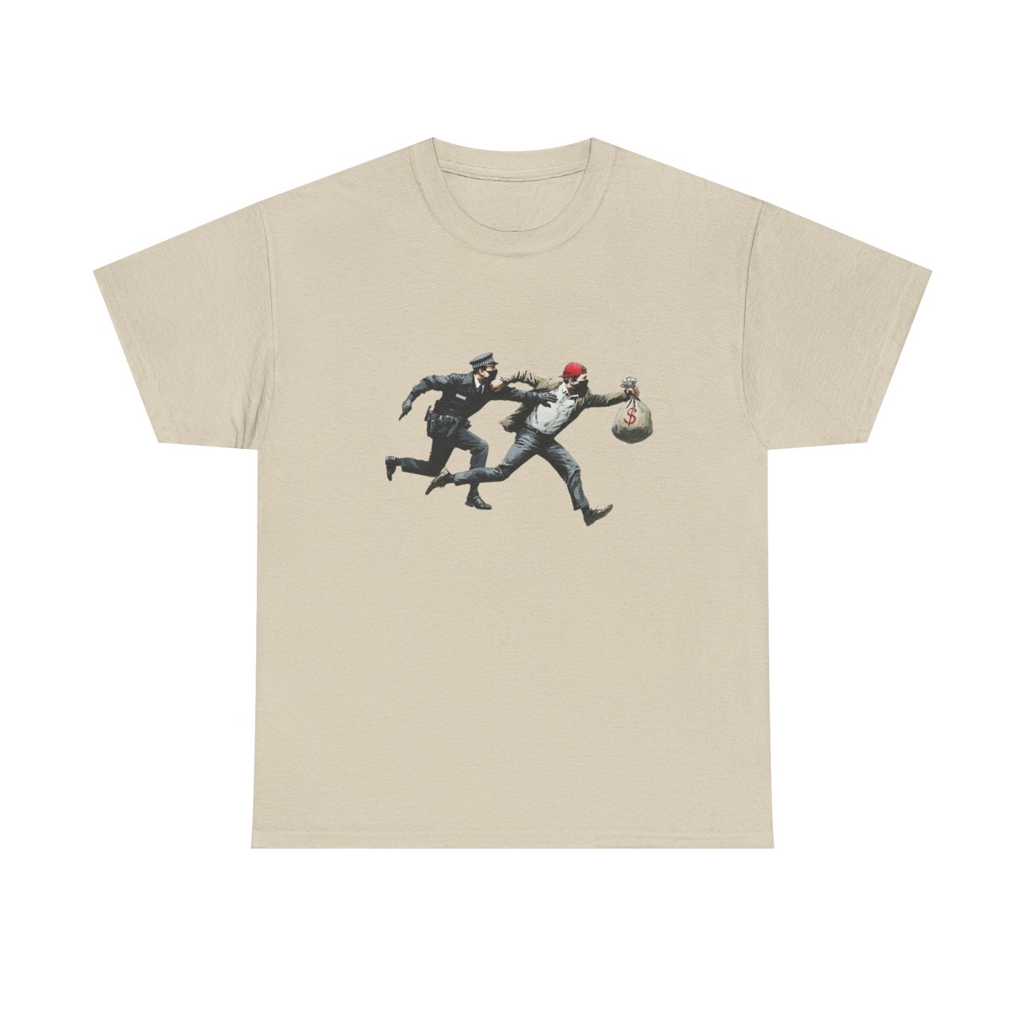 Cops And Robbers Graphic T Shirt NEW GIFT Unisex Heavy Cotton Tee