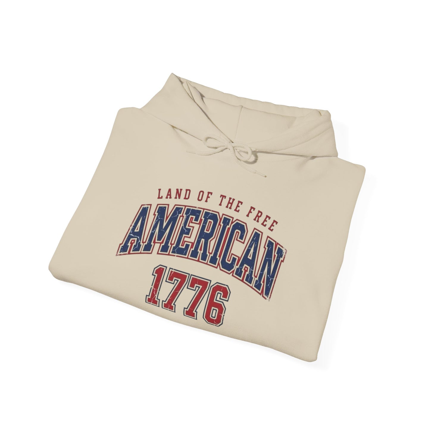 America Land Of The Free Graphic Hoodie Men's Heavy Blend™ Hooded Sweatshirt