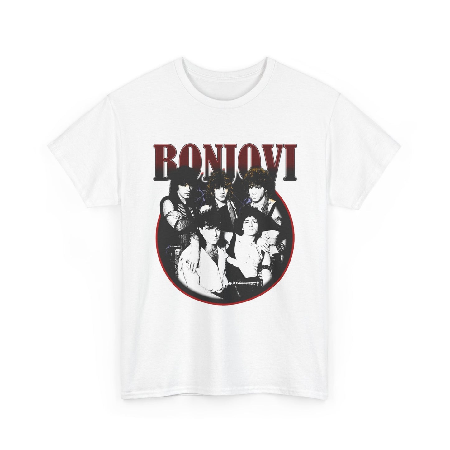 Bon Jovi Vintage Graphic T Shirt Unisex Heavy Cotton Tee