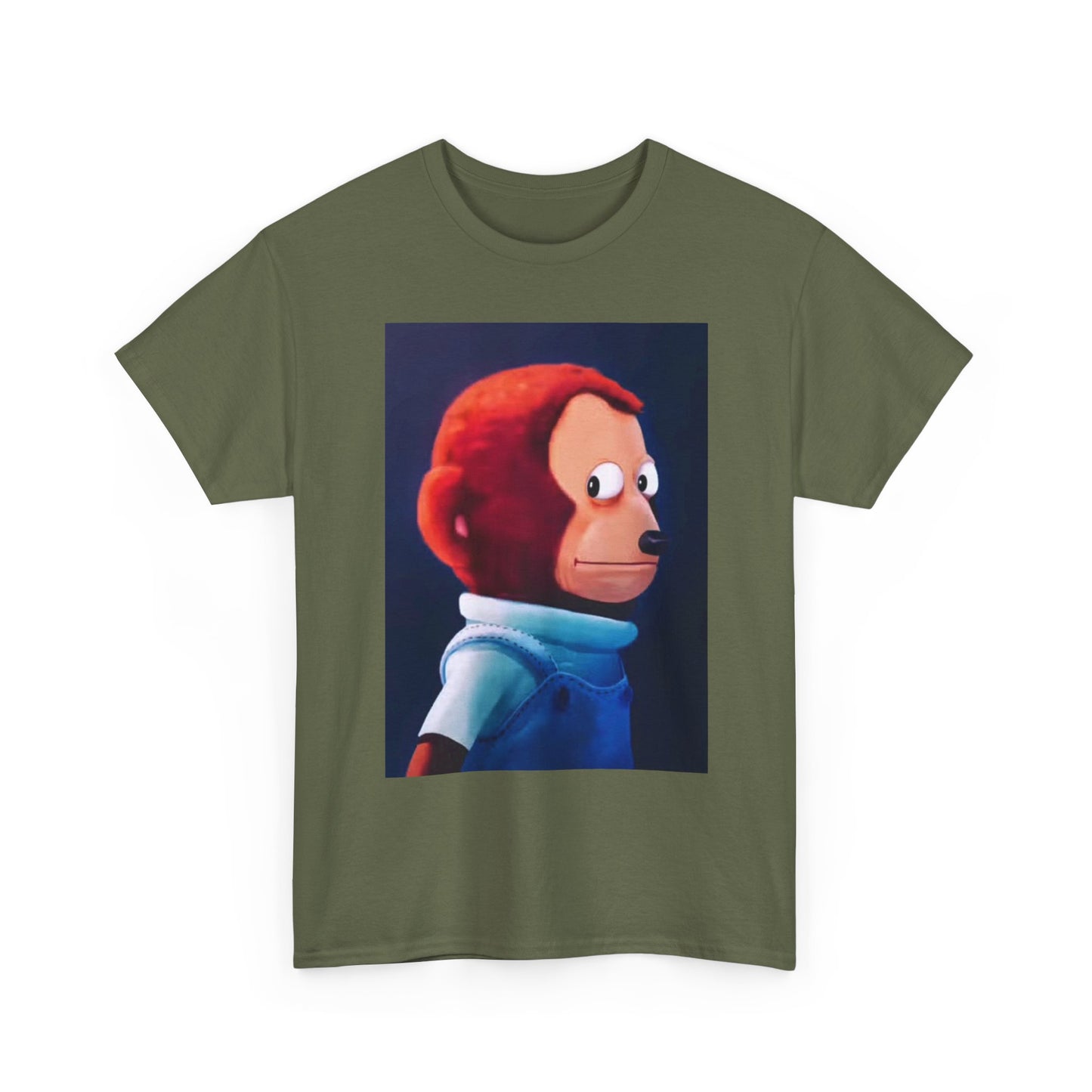 Funny Side Eye Jokes T Shirt MEME Comedy Cartoon Painting Unisex Heavy Cotton