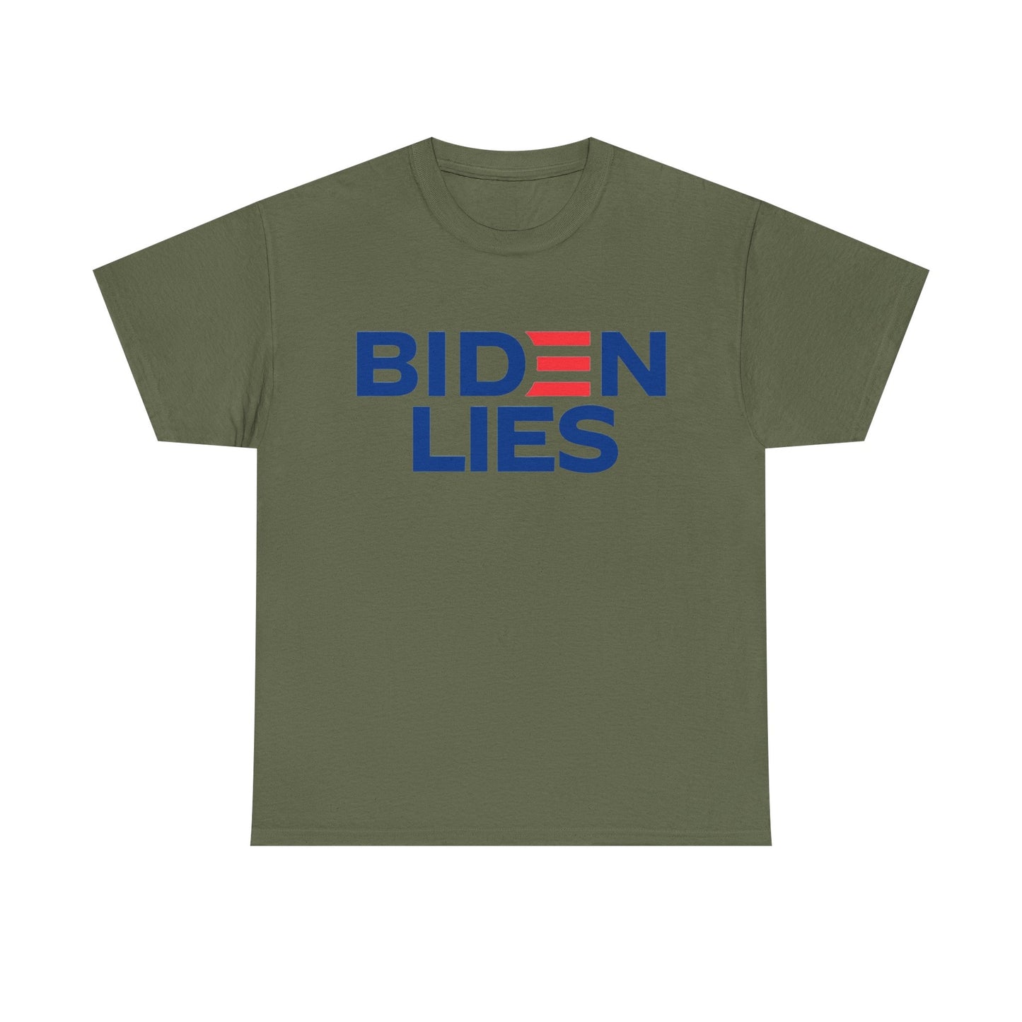 Biden Lies Shirt Funny Trump 2024 Graphic Unisex Heavy Cotton Tee