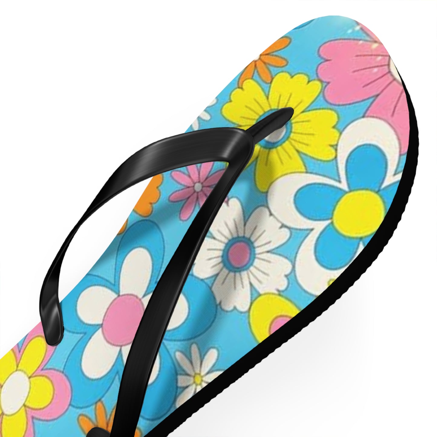 Pastel Flowers Sandals Summer Flip Flops Slides BRAND NEW
