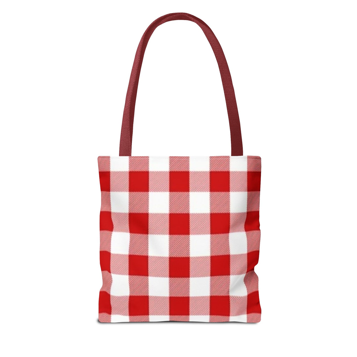 Red Checkered All Over Print BRAND NEW Purse - Pocketbook - Travel Tote Bag