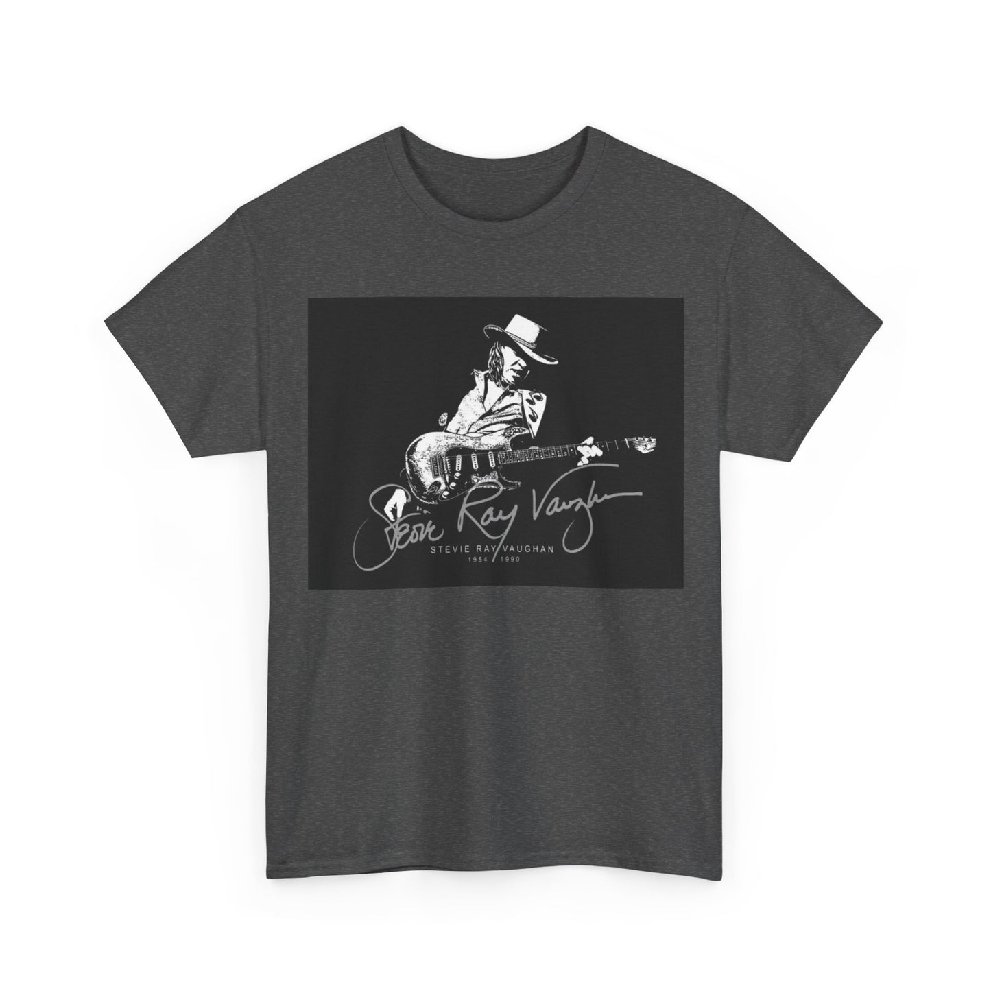Stevie ray vaughn T-shirt Vintage retro rock album Unisex Heavy Cotton Tee